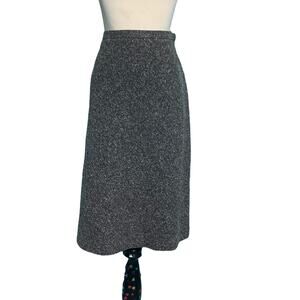 Karen Scott brown tweed pencil skirt size 12